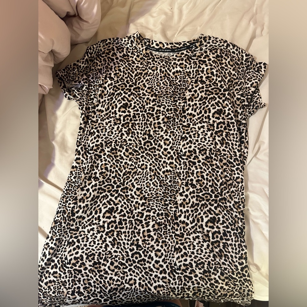 Leopard Print Women's Pajama Top